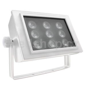 LED reflektor ALIX POWER LED9, 12W, IP44, rám: Biela alebo čierna, svetlo: Studená biela