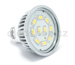 LED žiarovka NEXTEC GU10 SMD 10x5630 5W 350lm, Teplá/studená biela