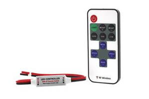 RF stmievač pre LED pásky jednej farvy 12/24V, 12A