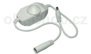 Stmievač pre LED pásky 12/24V, 6A, manuálny, biely