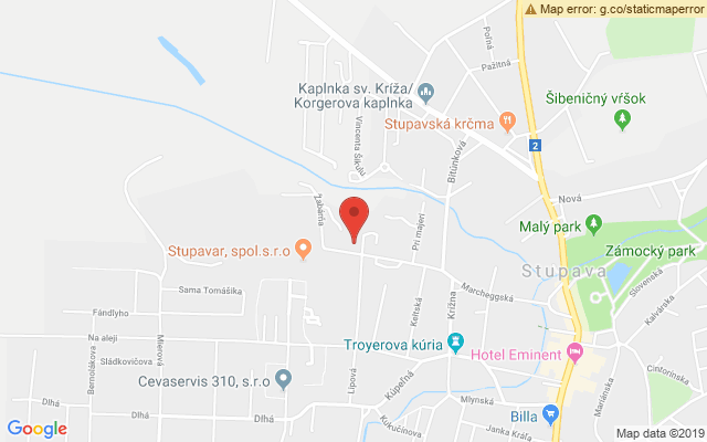 Google map: Marcheggská 88,Stupava